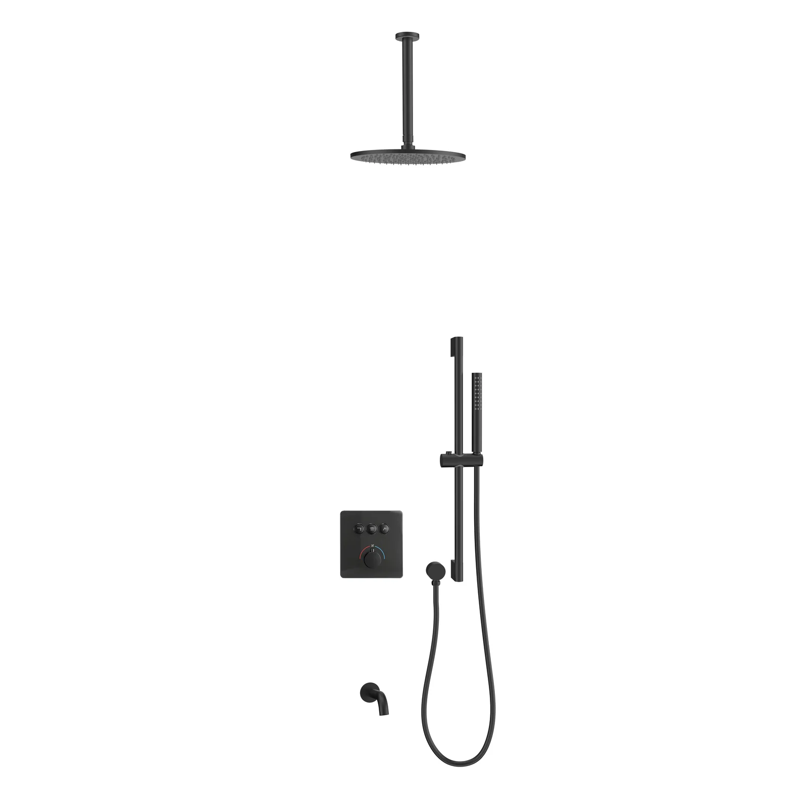 8001A-1J-HX Concealed Shower System detail 2
