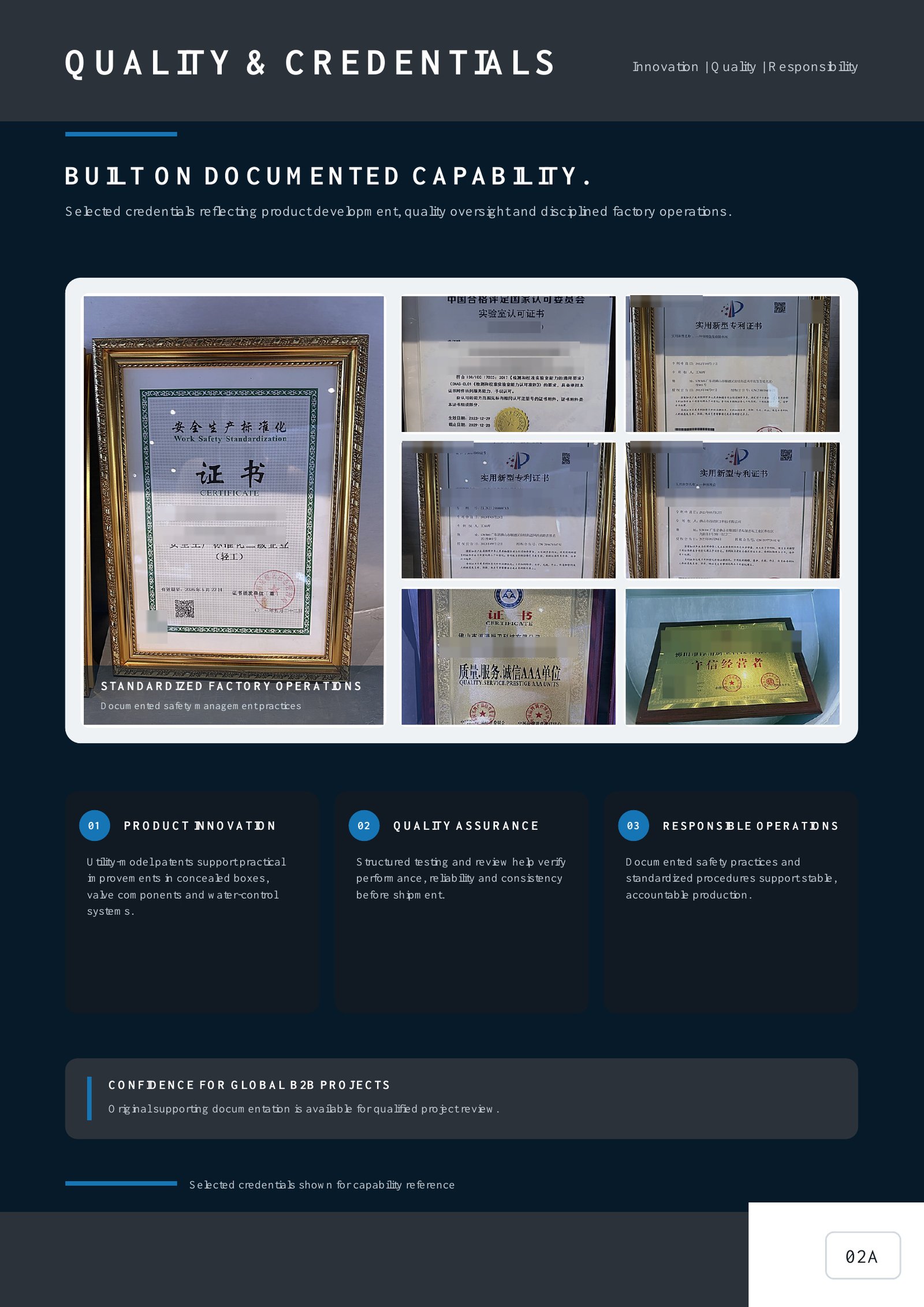 Quality documents with selected sensitive information redacted